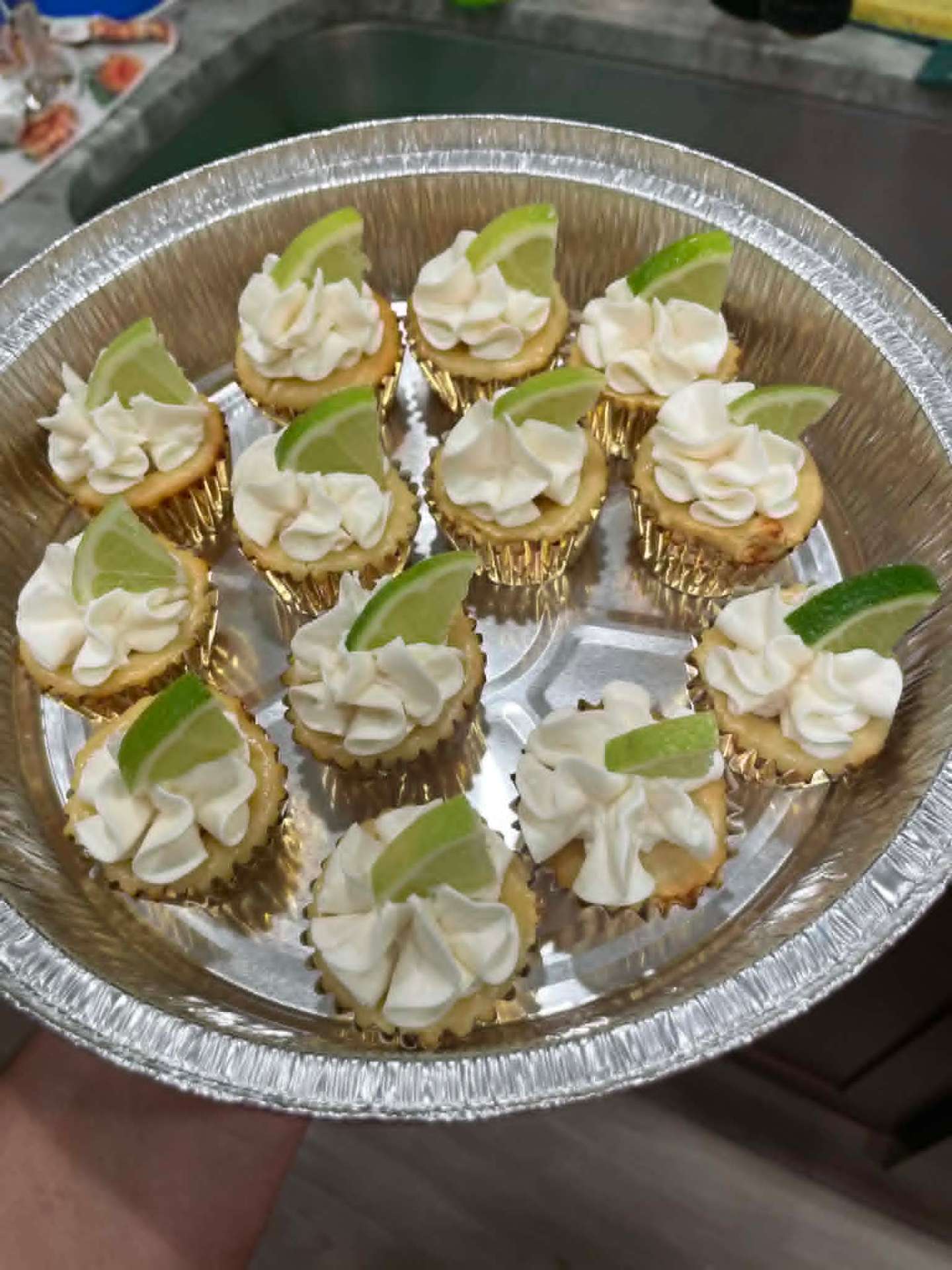Mini key lime cheesecake desserts by Lupica's Sweet Treats